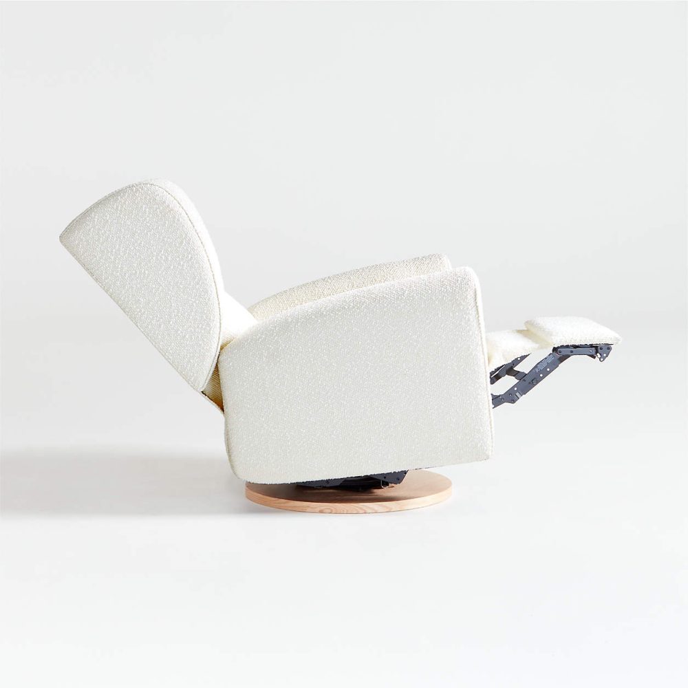 Snoozer Cream Boucle Nursery Swivel – Image 6