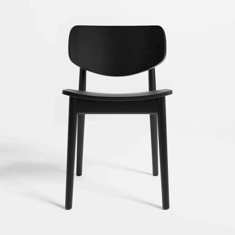 Natural Wood Dining Chair – Image 3